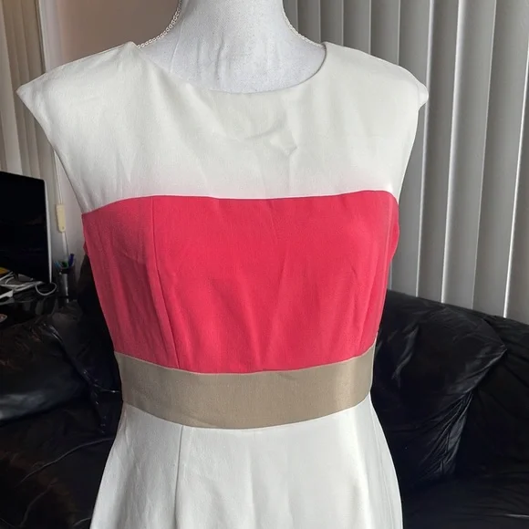 Dress barn sleeveless color block dress size 4 - Picture 2 of 4